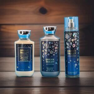 Bath & Body Trio Set Works Dream Bright Shower Gel, Lotion, And Body Spray